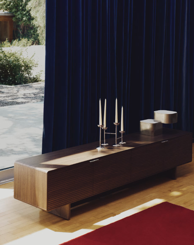 NIRELA Triple stainless steel candle holder 22cm