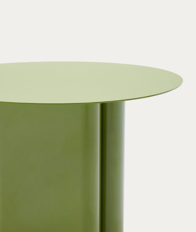 ARVIN Green iron side table Ø 55cm