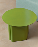 ARVIN Green iron side table Ø 55cm