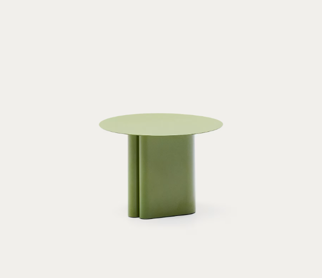 ARVIN Green iron side table Ø 55cm