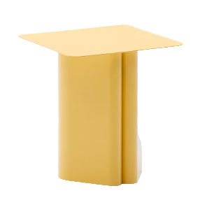 ARVIN Yellow iron side table 42 x 42cm