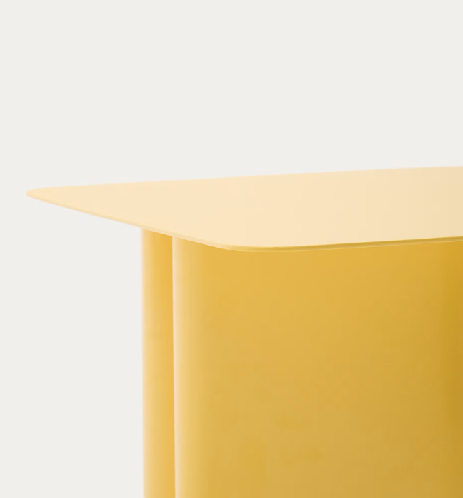 ARVIN Yellow iron side table 42 x 42cm