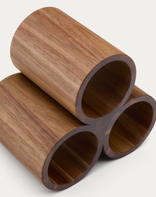 SESILU Small bottle rack in FSC 100% acacia wood