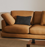 LEATHER GALA 3-seater sofa in brown leather 210cm