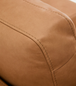 LEATHER GALA 3-seater sofa in brown leather 210cm