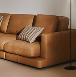 KOŽNA GALA sofa za 4 osobe od smeđe kože 300 cm