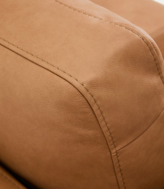 KOŽNA GALA sofa za 4 osobe od smeđe kože 300 cm