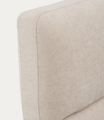 DAFRA beige chenille removable-cover bed with lift-up storage base