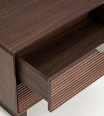 NORLEN 2-drawer bedside table in walnut veneer