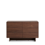 NORLEN 6-drawer chest of drawers in walnut veneer