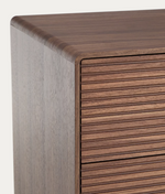 NORLEN 6-drawer chest of drawers in walnut veneer