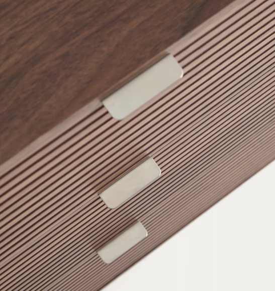 NORLEN 6-drawer chest of drawers in walnut veneer