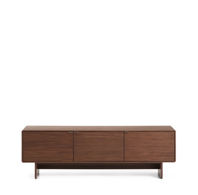 NORLEN 3-door TV stand in walnut veneer