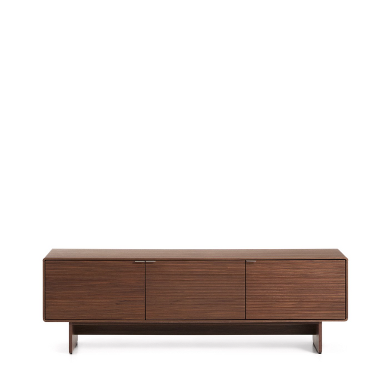 NORLEN 3-door TV stand in walnut veneer