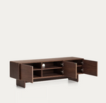 NORLEN 3-door TV stand in walnut veneer