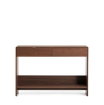 NORLEN sideboard with 2 drawers and shelf in walnut veneer