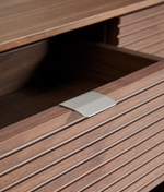 NORLEN sideboard with 2 drawers and shelf in walnut veneer