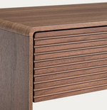 NORLEN sideboard with 2 drawers and shelf in walnut veneer
