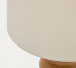 MADSEN terracotta table lamp with white shade