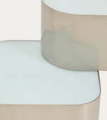 TANDEN table lamp in grey metal with brushed finish