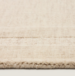 DALENA beige striped jacquard wool rug 300 x 200cm