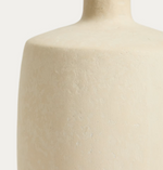 MIRENI papier-mâché vase beige Ø 26 cm