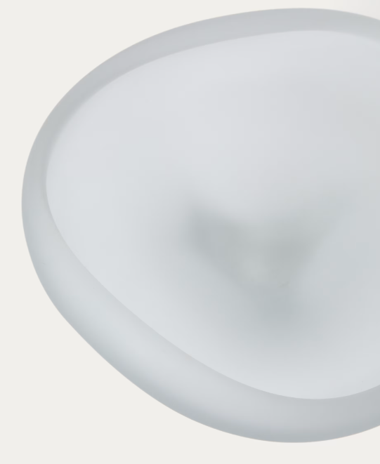 ONDARO frosted glass centrepiece 15cm