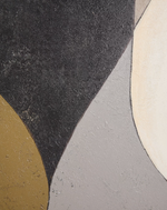 MARVILO grey and mustard abstract canvas 120 x 200cm