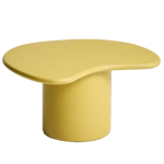 MACARELLA Coffee table in mustard concrete 83 x 77cm