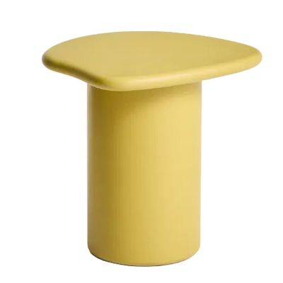 MACARELLA Side table in mustard concrete 48 x 47cm