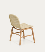 ALIPA chair in FSC 100% solid acacia wood and ecru rope cord