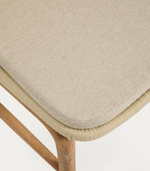 ALIPA chair in FSC 100% solid acacia wood and ecru rope cord