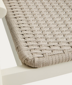 ERICE Stackable chair in aluminium and ecru rope