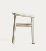 ERICE Stackable chair in aluminium and ecru rope