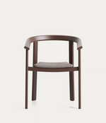 ERICE Stackable chair in aluminium and brown rope