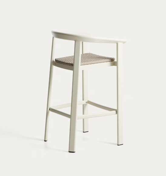 ERICE stolac od aluminija i ecru užeta 75 cm