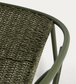ATRANI rocking chair in galvanized steel and green rope
