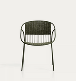 ATRANI chair in galvanized steel and green rope