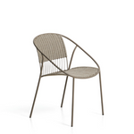 ATRANI chair in galvanized steel and taupe rope