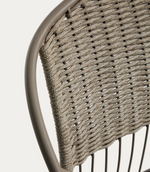 ATRANI chair in galvanized steel and taupe rope