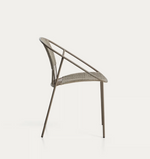 ATRANI chair in galvanized steel and taupe rope