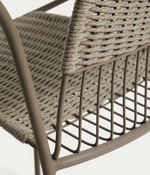 ATRANI chair in galvanized steel and taupe rope