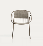 ATRANI chair in galvanized steel and taupe rope