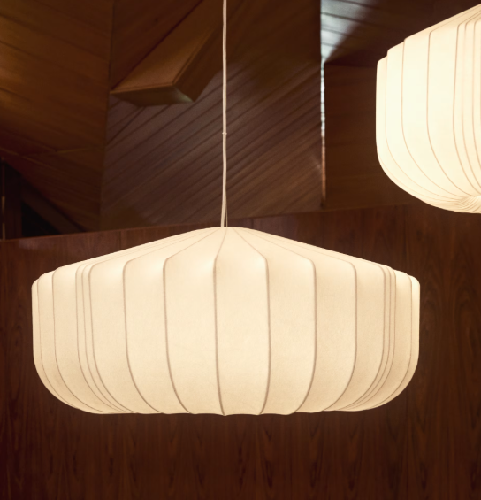 SOMAR ceiling lamp made with synthetic fibres and steel rods Ø76cm