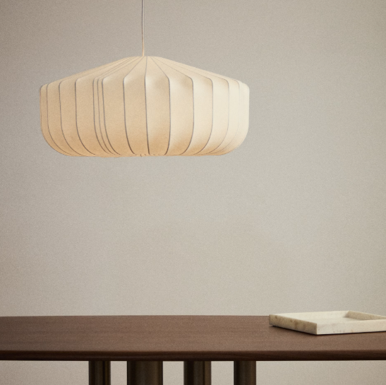 SOMAR ceiling lamp made with synthetic fibres and steel rods Ø76cm