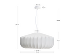 SOMAR ceiling lamp made with synthetic fibres and steel rods Ø76cm