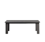 Dark gray outdoor table on a white background