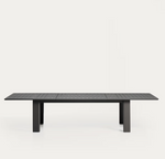 LIVORNO extendable table in graphite aluminium 233(350) x 100 cm