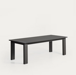 LIVORNO extendable table in graphite aluminium 233(350) x 100 cm