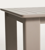 LIVORNO extendable table in taupe aluminium 233(350) x 100 cm